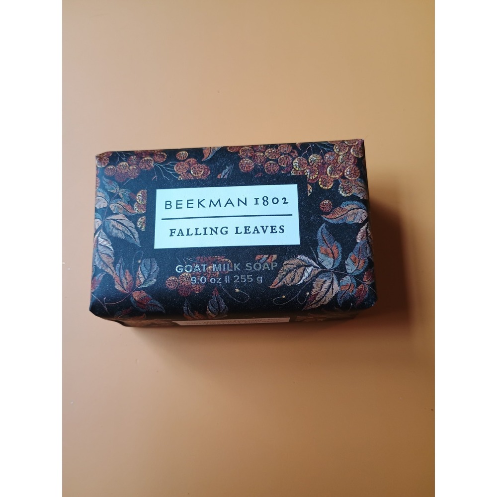 NEW Beekman 1802 Falling Leaves 9 oz Goat‎ Milk Bar Soap Sealed Made In USA